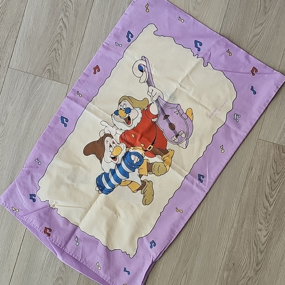 Vintage A-Fontane x Disney Snow White & The Seven Dwarves Pillow Case - Picture 5 of 9